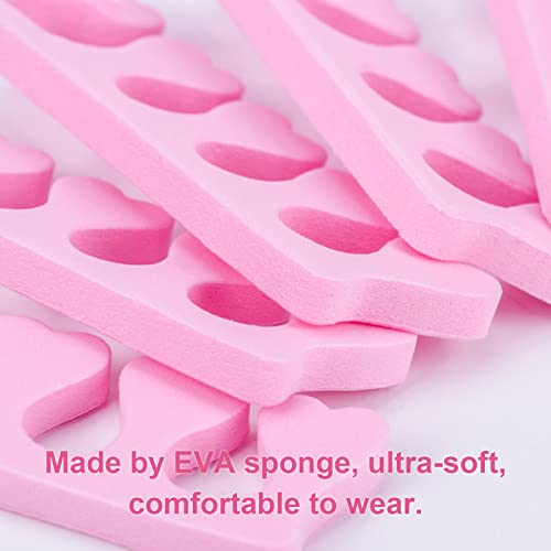 LAURAG Separador de dedo do pé 50pcs esponja macia dedo dedo do pé separador divisor espaçador espum