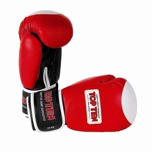 TopTen Boxe Elite Wako Approvato Guantoni Box (10oz) - Rosso