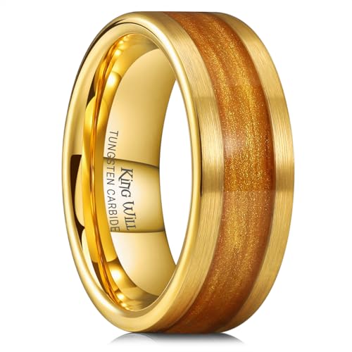 King Will Men Tungsten Wedding Band 8mm Size 8.5 by King Will - Used condition - US$13.92