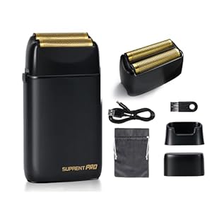 SUPRENT PRO Foil Shaver & Replacement Blades for Men- Head Shaver for Bald Men
