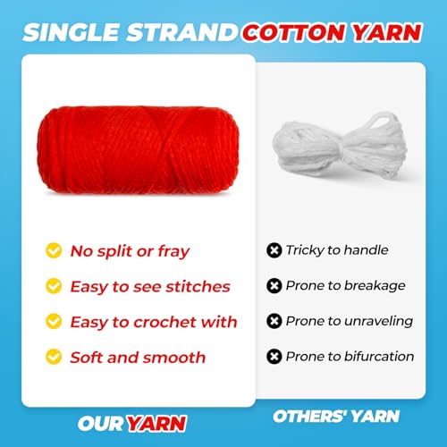Image of iptek Crochet Kit for Beginners, Learn to Crochet, Include Easy Knitting Soft Yarn, Step-by-Step Video Tutorial, Hook, Holiday Birthday Gift for Adults and Kids(2 Pack Crab)