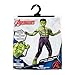 Marvel Hulk Official Youth Halloween Costume - Premium Quality Padded Jumpsuit with Plastic Mask (Size Small) Green