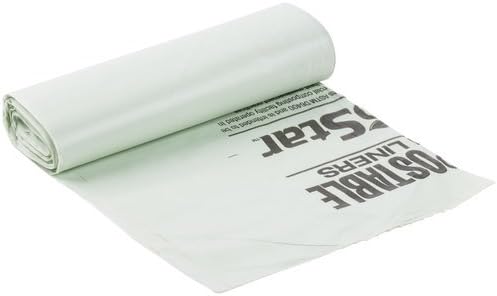 Compostable Liners, 1-mil, 38in. x 58in, Green, Box Of 100