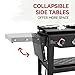 Grills House 4-Burner Propane Gas Grill and Griddle Combo with Grilling Gear, 296 Sq. In. & 314 Sq. In., Heavy-duty and Portable for Outdoor Cooking, Black, GD405A-SC