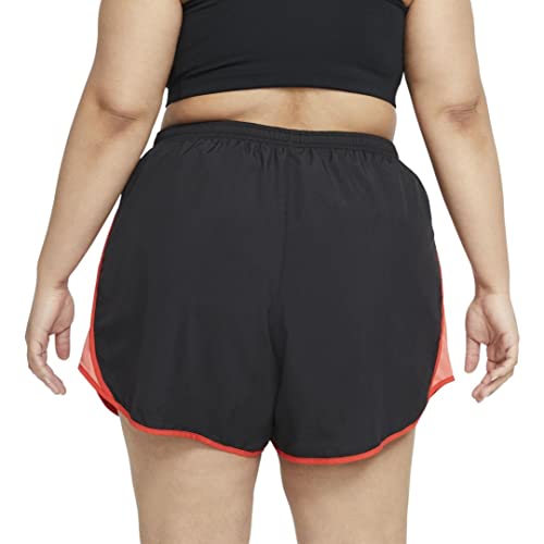 Nike Dry Women's Tempo Dri-Fit Running Shorts (Black/Chile Red/Magic Ember, 3X) #TOP30
