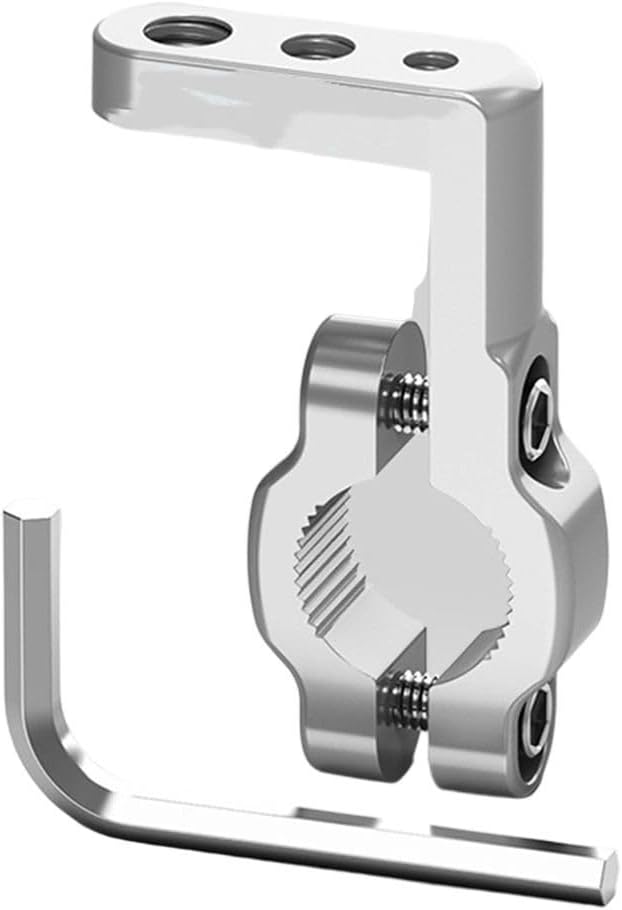 Motorcycle Headlight Support Bracket – Adjustable Aluminum Alloy Fork Mount Extension Bracket for Fitment on Motorcycles,(silver)