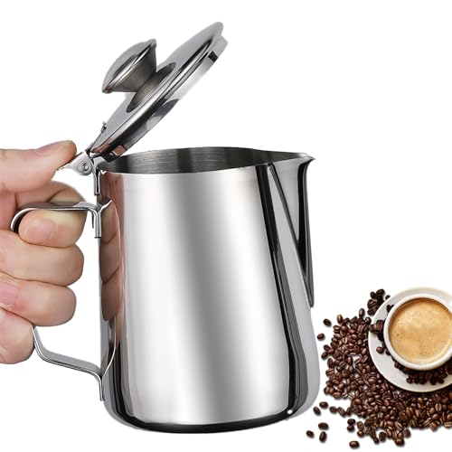 Jarra cafetera de acero inoxidable resistente a arañazos de 1000ml con diseño floral 2