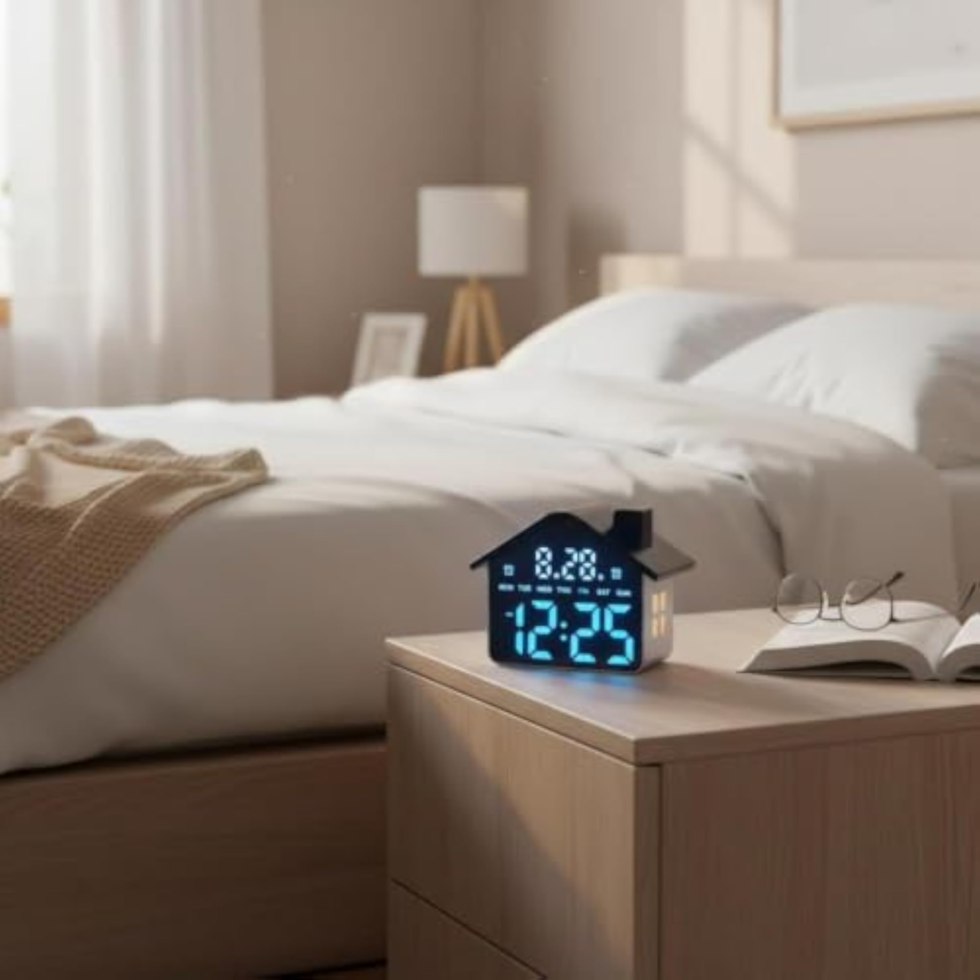 LED Digital Alarm Clock for Minimalist Home Decor