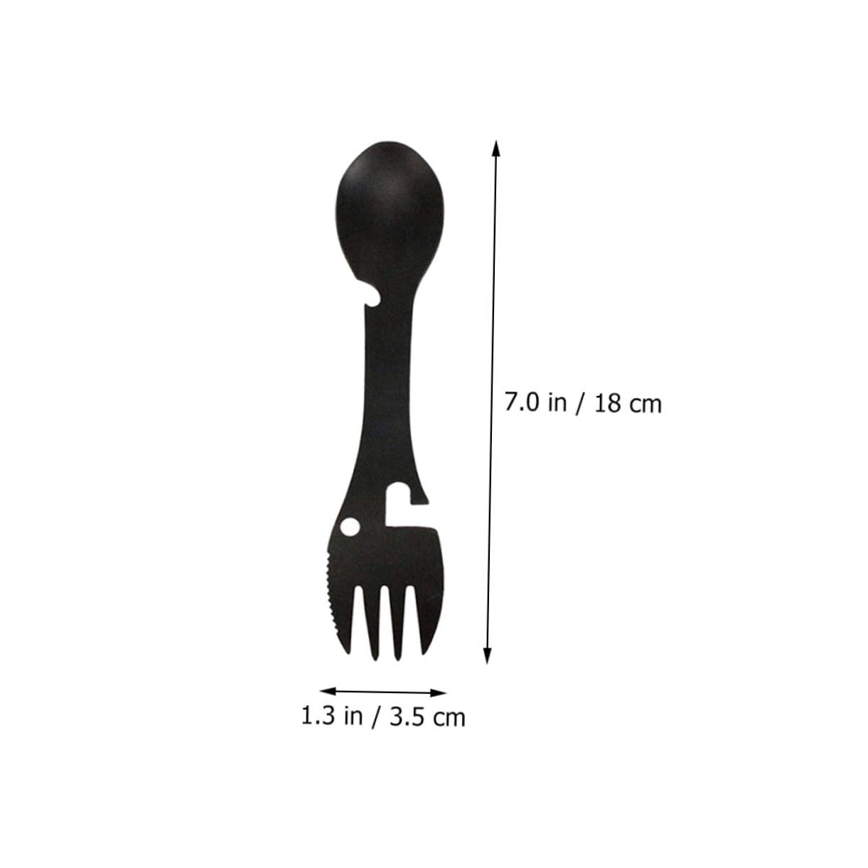 KOMBIUDA 2Pcs Outdoor Camping Spork Cutlery Lightweight and Durable Multi Functional Utensils for Hiking Bbq Travel and Picnics