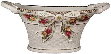 Royal Albert Old Country Roses Basketweave Centerpiece Basket