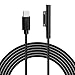 Surface USB-C Ladekabel, 2.0m Nylon geflochten, 45W (15V/3A) PD-Kompatibel,für Microsoft Surface Pro 3/4/5/6/7, Go 2, Laptop 1/2/3,Book1/2. (PD-Netzteil erforderlich).