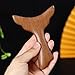 Wooden Mermaid Massage Tool for Face and Neck Lightweight Reflexology Scraping Board for Relaxation and Skin Care for Women and Men Light Brown Finish