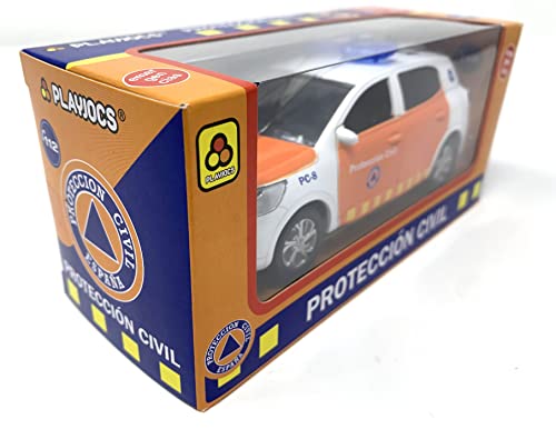 PLAYJOCS GT-8117 Car Civil Protection, Sky Blue, 16.5 cm x 7 cm x 6 cm - Image 3