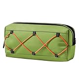wkao Waterproof Front Bag, 2.5L Green Handlebar Bag for, Lightweight for Road Mountain S, 9.3 X 3.9 X 4.1 in