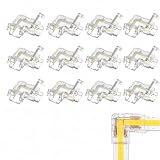 12 Conectores Tiras LED 2 Pines 8mm, Conector LED COB 2 Pin, Conectores en L de 90 Grados sin Soldadura para Tiras de Luz COB, Unión Rápida de Bajo Voltaje para Instalaciones Decorativas en Cocina