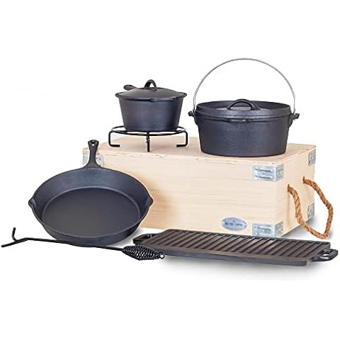 Cast Iron Cooking Set - 9 Piece Cover