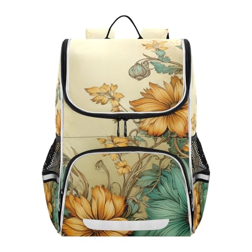 Mochila infantil vintage para ordenador portátil y colegio con bandas de seguridad