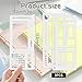 Handmade Flexible Record Template, 3-Pack Drawing Templates, Reusable Planner Stencils for Journaling, Calendar, Checklists, Scrapbooking and DIY Craft Supplies (B)