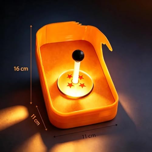 Image of Mini Son Goku Shadow Lamp | Dragon Ball LED Night Light | AA Battery Operated Decorative Table & Bedside Lamp | Shadow Illusion Light for Bedroom, Gaming Room, Office & Anime Room Decor