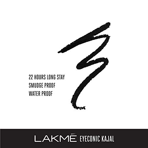 Image of LAKME Insta Eye Liner, Black, 9ml And Eyeconic Kajal, Deep Black, 0.35g (Matte Finish)