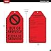 Out of Service Tags – 25 Pack | Waterproof PVC Equipment Safety Tags | Tear-Resistant & OSHA/ANSI Compliant | Bilingual English/Spanish “Do Not Operate” Maintenance Record Tag
