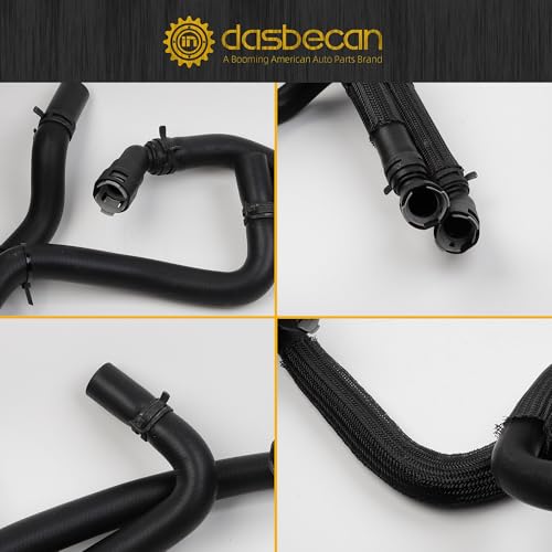 Image of Dasbecan 626-802 Engine Heater Hose Inlet & Outlet Assembly Compatible with Ford F-150 2015 2016 2017