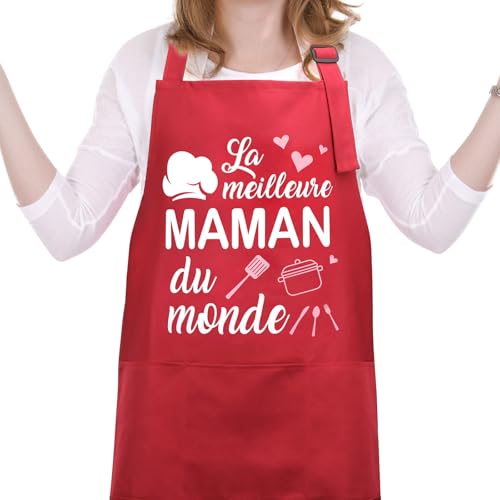 HOWAF Delantal Mamá Delantal Día de la Madre para Regalos Día de la Madre, Cumpleaños, Navidad