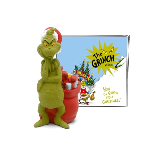 Tonies The Grinch How The Grinch Stole Figura de juguete de audio navideña del Dr. Seuss