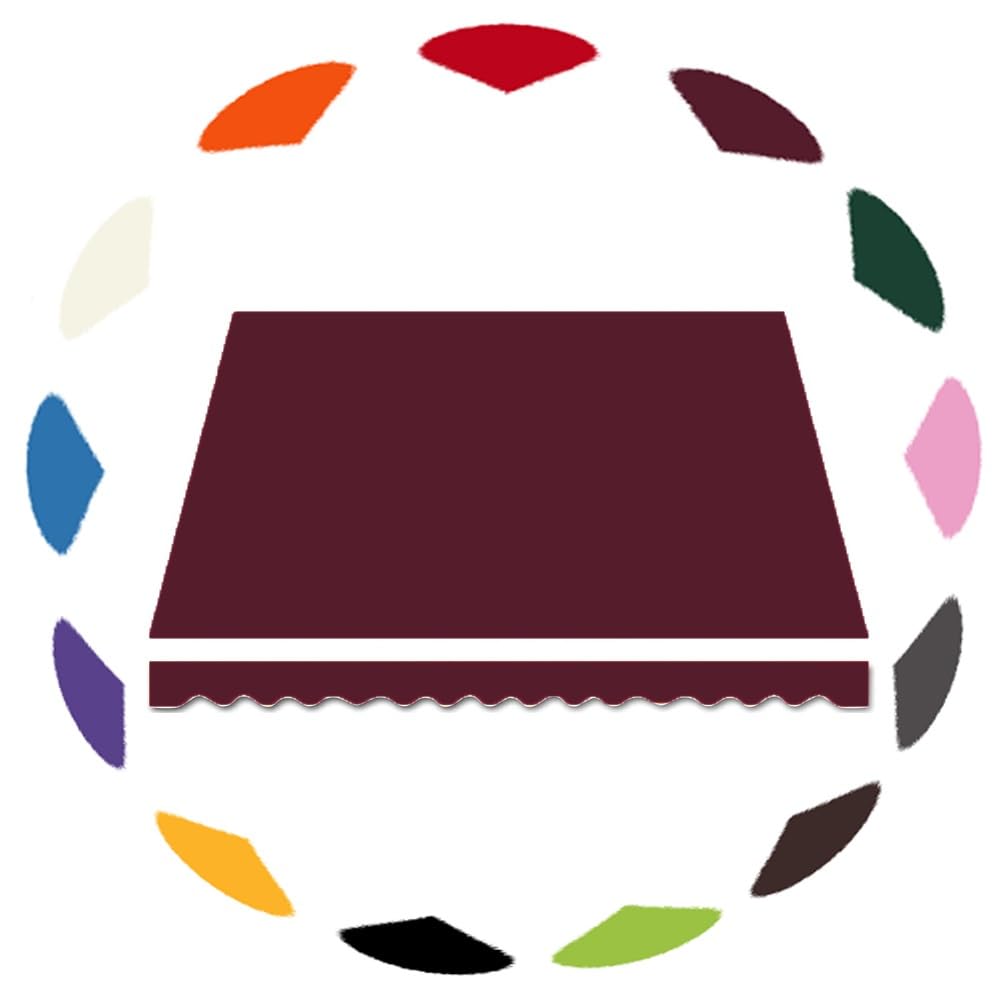 Tissu de remplacement pour auvent rétractable usé bordeaux 3 mètres