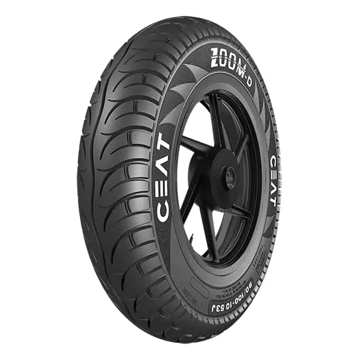 Image of CEAT 90 /90-12 ZOOM D 54J TL | Front /Rear Tyre | Car Tyre for Front and Rear