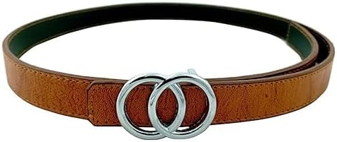 Generic Women Soft PU Leather Belt Jeans Belt Waist Belts for Jeans Dress, Women's Belts for Casual Formal Dresses Tank top Tunic and Loose Fit Shirt, Black/Brown