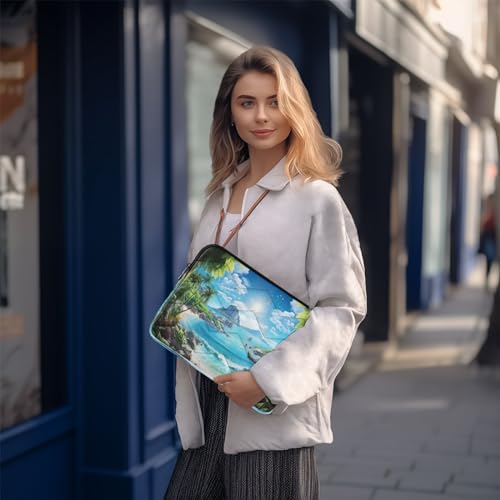 Funda para portátil 13-14 pulgadas con diseño tropical miniatura 7