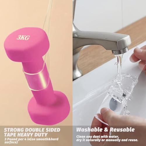 Miniatura 6 de Cinta Adhesiva De Doble Cara Resistente, Nano Cinta Adhesiva De Doble Cara, Cinta De Montaje Transparente Para Colgar Cuadros 9.85 Pies 1 Mm De Grosor X 30 Mm De Ancho