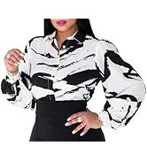 Blouses for Women Colorful Long Sleeve Button Down Shirts Dressy Casual Tops 2024