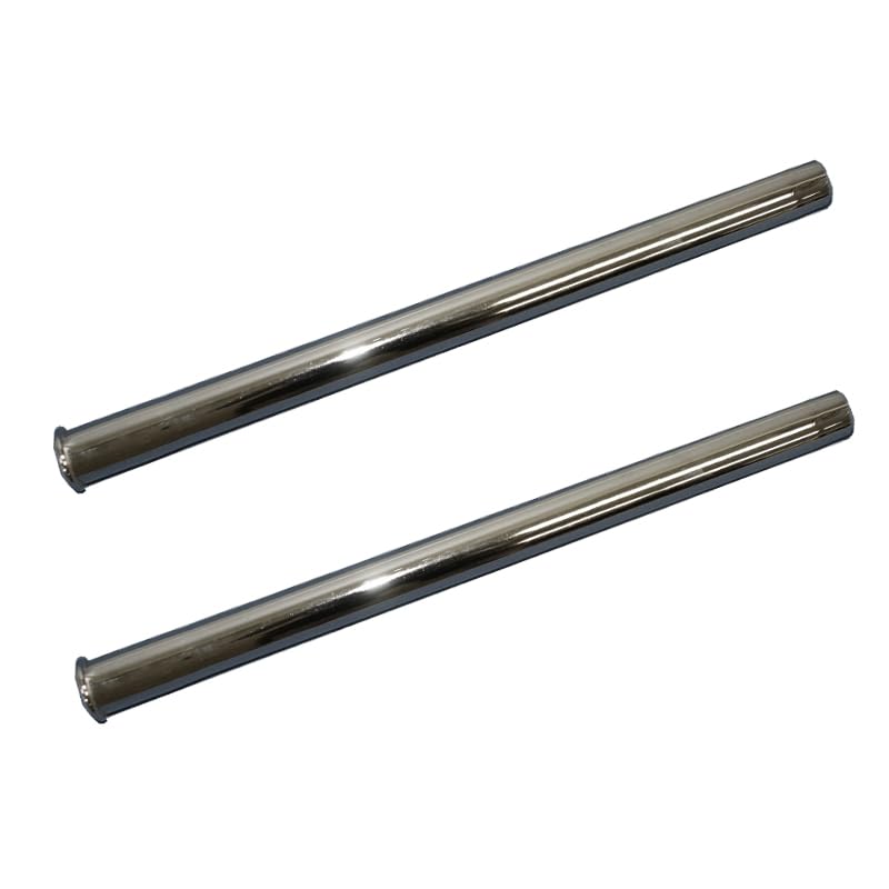 (2) Replacement 19" Vacuum Chrome Metal Wand Tube Compatible with Eureka 1-1/4" Wands 3670,3680,SC3683, S3686