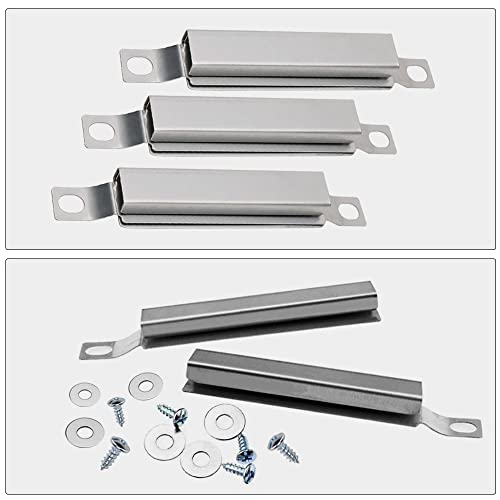 YICH Gasgrill Ersatzteile Crossover Brenner Gasgrill Crossover 3er-Pack Ersatzteile Gasgrill Crossover Tube für Centro Charbroil und Andere Crossover Rohr Übertrag Srohr BBQ Edelstahl Flammenbrücke