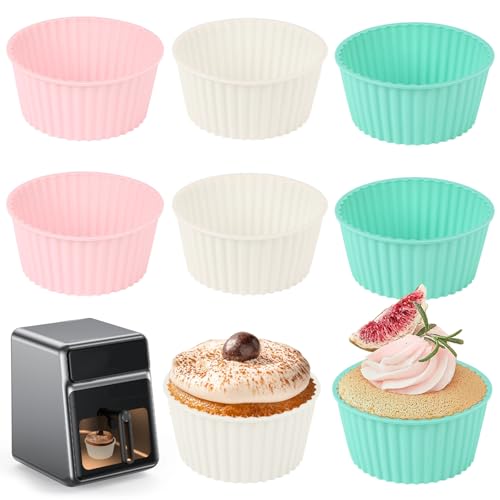 KOOSREEL 6PCS Moule Silicone Air Fryer, Moule a Cake, Mafin Coupe...