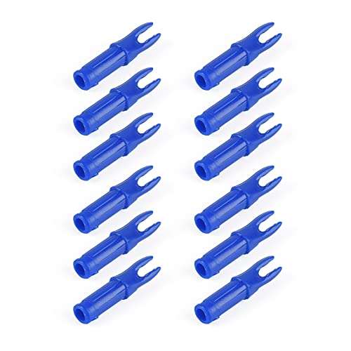 ELONG OUTDOOR 30Pcs Arc Flèche Nock, Portable Arc Flèche Encoche Insert Queue Tir À l'arc Accessoire pour 6mm Shaftment, Accessoires de tir à la Chasse