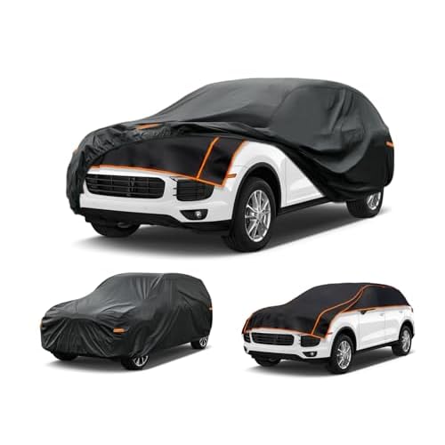 Kayme Hail Protector Car Cover, Anti Hail Multilayer Thickened Full Car Cover,Outdoor Waterproof All Weather Custom Fit Porsche Cayenne, BMW X5, Toyot