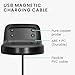 kwmobile USB Cable Charger Compatible with Samsung Gear Fit2 / Gear Fit 2 Pro Cable - Charging Chord for Smart Watch - Black