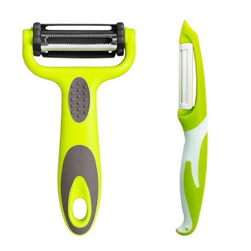Senvenelec 3-in-1 Peeler (Y Peeler) Wire Pulling. Ideal for Peeling Potatoes Carrots and Various Vegetables and Fruits. Ceramic Blade