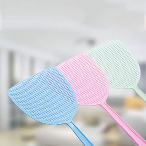 Bibabala 3pcs Summer Camping Fly Swatter Flexible for Yard Home,Long Handle Swatter for Indoor and Outdoor(Color Random) - Thumbnail 4