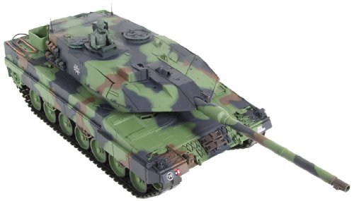 XciteRC Leopard 2A6 - RC- Vehículos Militares terrestres (Níquel-Hidruro metálico (NiMH), Tanque de Juguete)