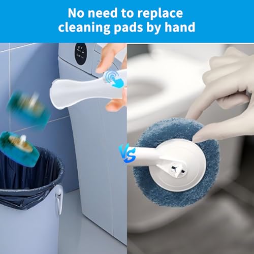 Image of 36-Piece Toilet Wand Refills, Disposable Toilet Bowl Cleaner Wand Compatible with Most Toilet Brushes,Disposable Toilet Brush Refill for Bathroom Cleaning