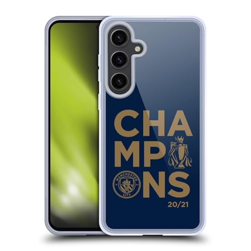 Carcasa del Manchester City para Samsung S24+ Funda de Gel Flexible Antigolpes con Gráfico Fútbol