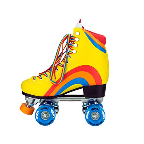 Moxi Skates - Rainbow Rider - Fun And Fashionable Womens Roller Skates | Sunshine Yellow | Size 2 Jr #TOP4