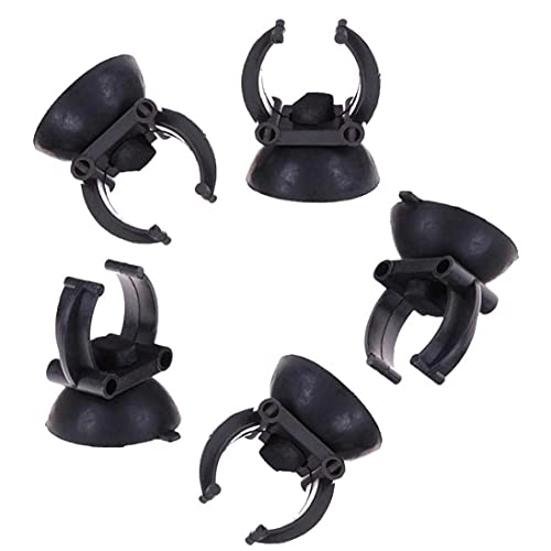 TOSSPER 5 Stücke Aquarium Sauger Saugnapf Heizgeruchsklammern Halter Für Luftlinie Sauerstoffrohr Schlauchpumpe Saugnäpfe Aquarium Zubehör