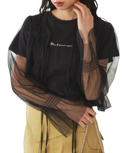 ビス 【前後2WAY】リボンチュールボレロ レディース BVK14060 クロメイン (01) F - VIS - 商品画像