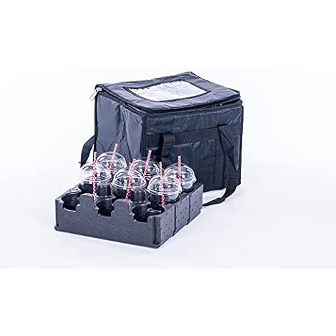Drinks Delivery Bag for Hot Coffee Tea or Cold Milkshakes with cup holder for 9 cups Cover