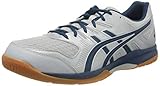 rocketbook alternative breathable mesh,synthetic ASICS Mens Gel-Rocket 9 Volleyball Shoe, Glacier Grey/Mako Blue,42.5 EU